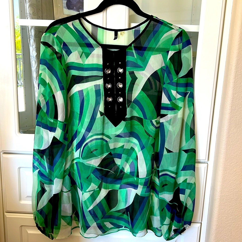 Tahari silk blouse